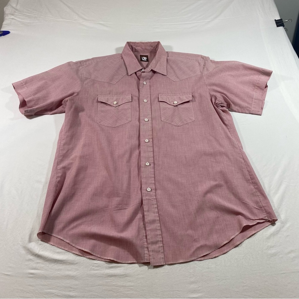Karman Gingham Button Down Shirt Men’s casual shirt XLG